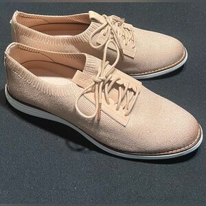 🛍️NWOT Cole Haan Women's Pink/Rose Gold Knit Sneakers with Shimmer - Size 8
